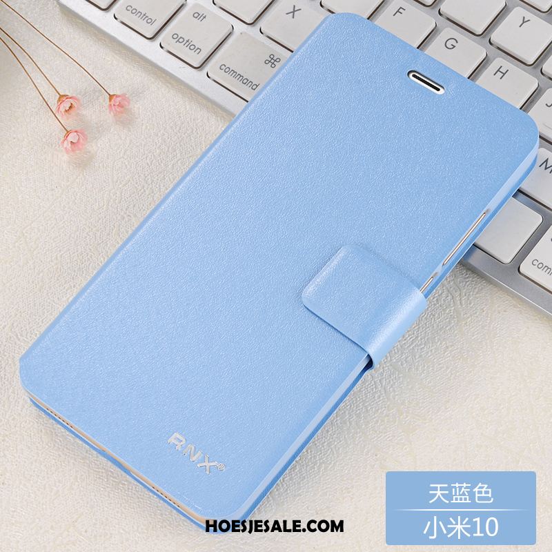 Xiaomi Mi 10 Hoesje All Inclusive Bescherming Blauw Leren Etui Anti-fall Kopen