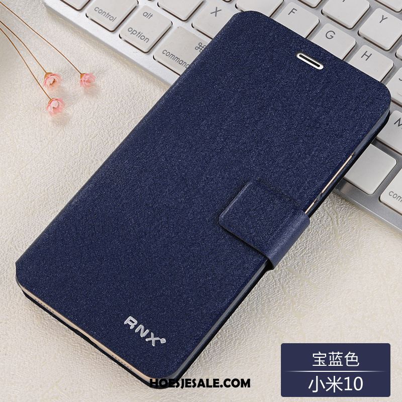 Xiaomi Mi 10 Hoesje All Inclusive Bescherming Blauw Leren Etui Anti-fall Kopen