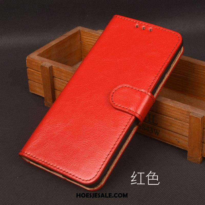 Xiaomi Mi 10 Hoesje Anti-fall Hanger Magnetisch Hoes Leren Etui Goedkoop