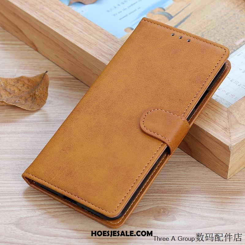 Xiaomi Mi 10 Hoesje Eenvoudige Anti-fall Folio Zacht Leren Etui Goedkoop