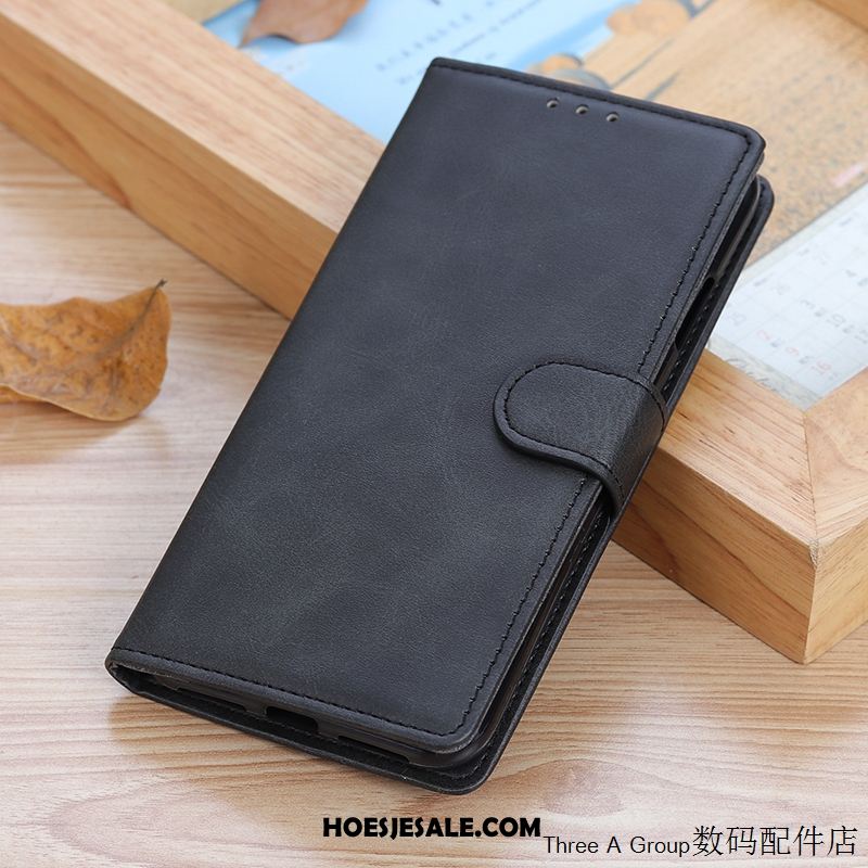 Xiaomi Mi 10 Hoesje Eenvoudige Anti-fall Folio Zacht Leren Etui Goedkoop