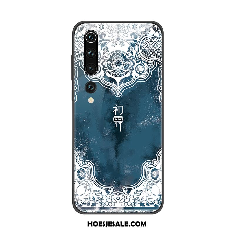 Xiaomi Mi 10 Hoesje Hoes Blauw Mobiele Telefoon Trend Chinese Stijl Goedkoop