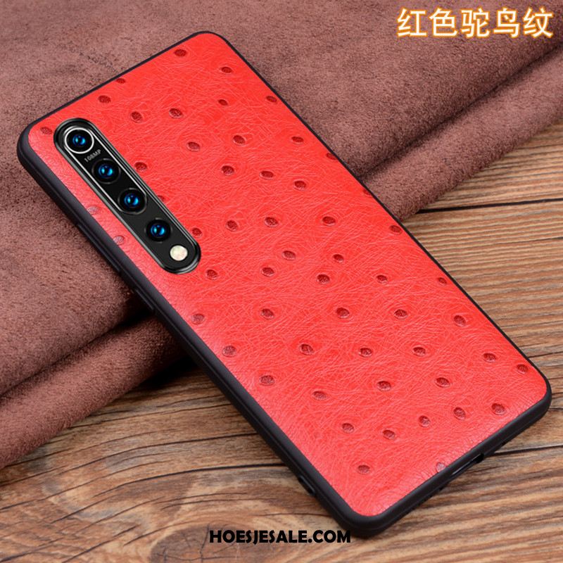 Xiaomi Mi 10 Hoesje Leren Etui Leer All Inclusive Persoonlijk Rood Goedkoop