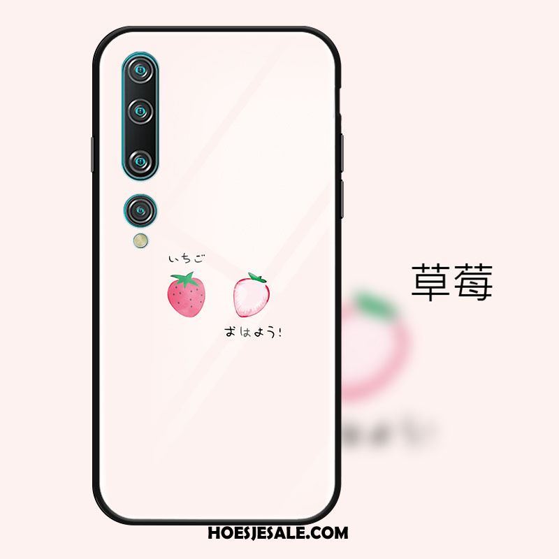 Xiaomi Mi 10 Hoesje Spotprent Bescherming Spiegel Aardbei Anti-fall Kopen