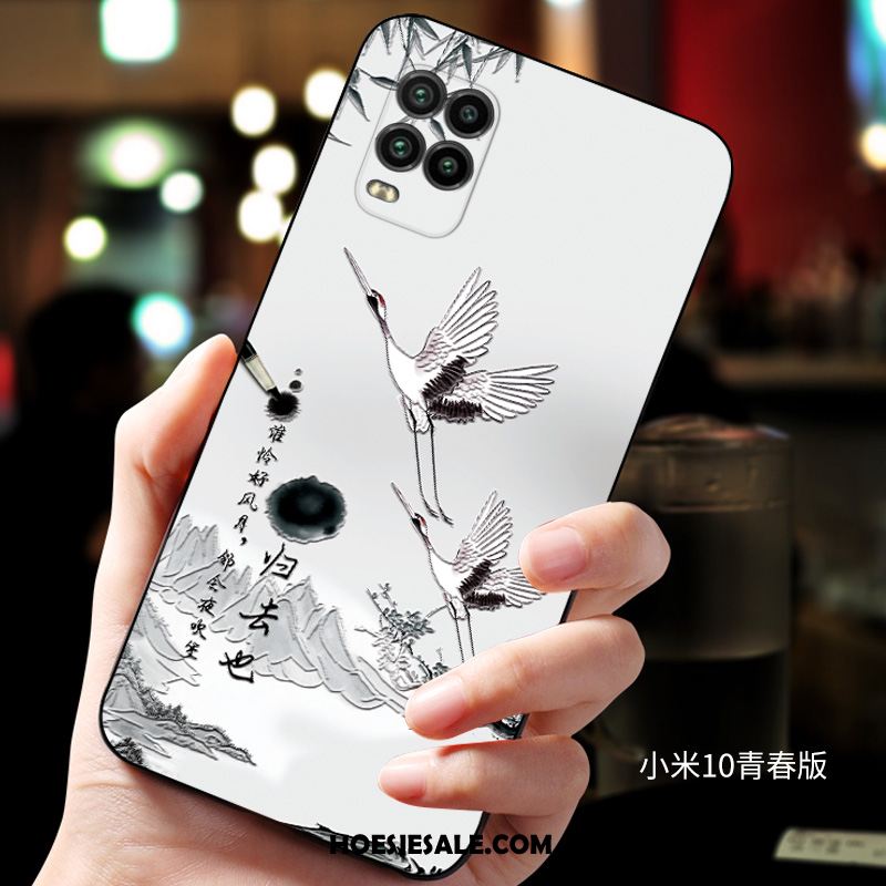 Xiaomi Mi 10 Lite Hoesje Wit All Inclusive Anti-fall Zacht Mobiele Telefoon Sale