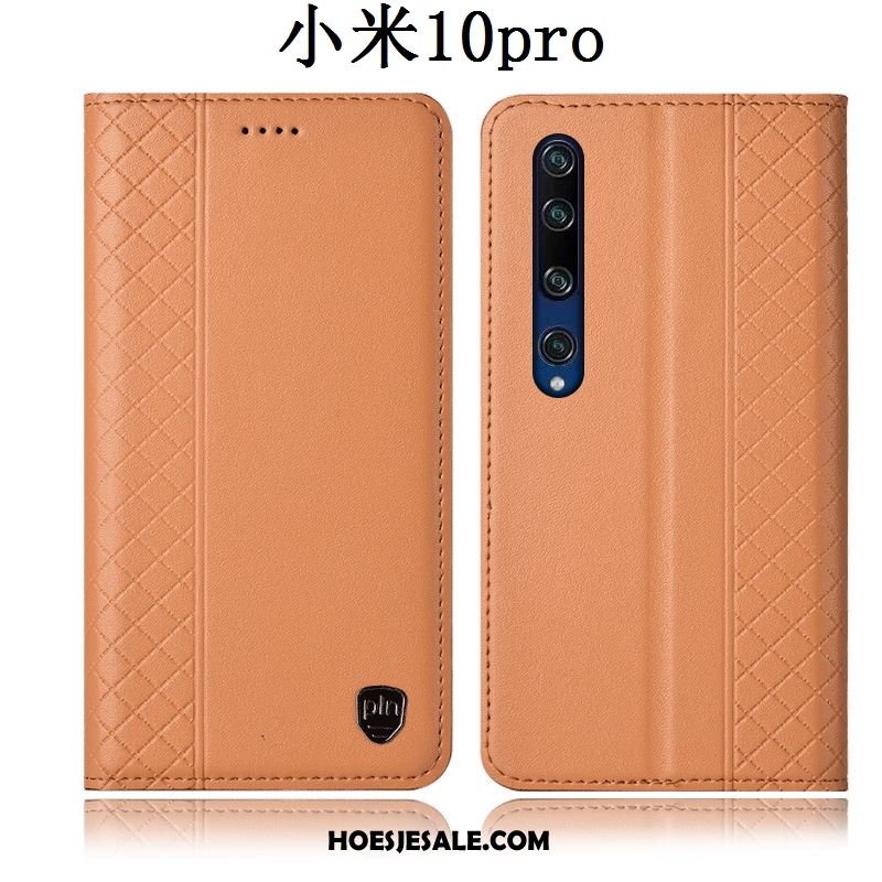 Xiaomi Mi 10 Pro Hoesje All Inclusive Bescherming Leren Etui Geel Anti-fall Kopen