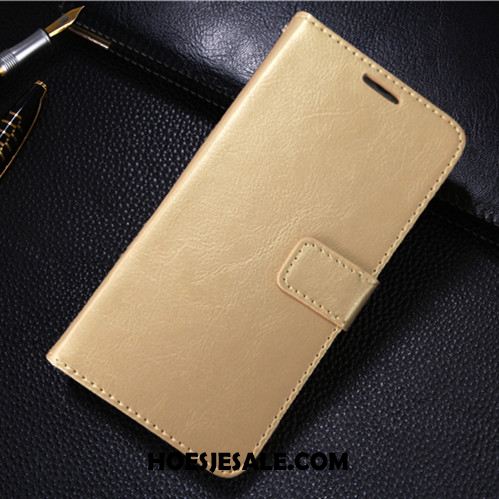 Xiaomi Mi 10 Pro Hoesje Clamshell Bescherming Goud Anti-fall Leren Etui Goedkoop