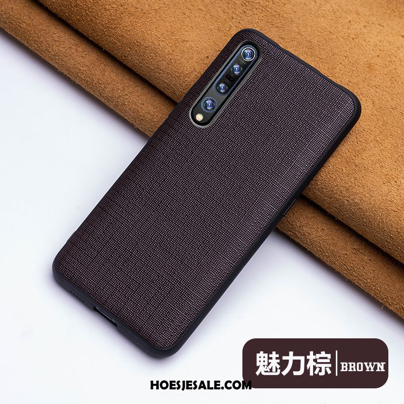 Xiaomi Mi 10 Pro Hoesje Dun Mobiele Telefoon Luxe Scheppend Echt Leer