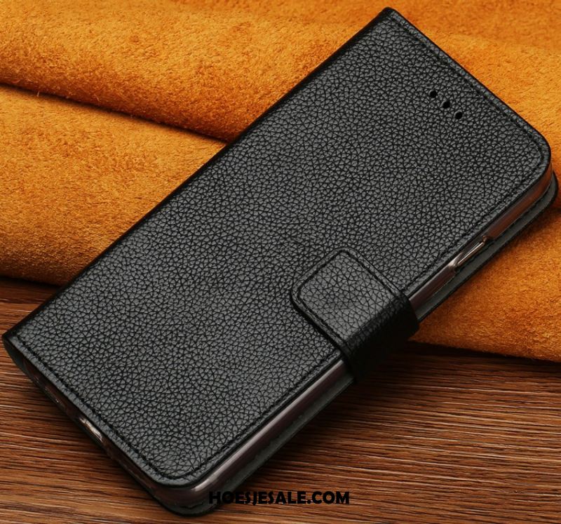 Xiaomi Mi 10 Pro Hoesje Hoes Echt Leer Leren Etui Folio Goud Kopen