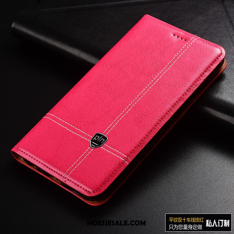 Xiaomi Mi 10 Pro Hoesje Mode Leren Etui Roze Bedrijf Anti-fall Sale