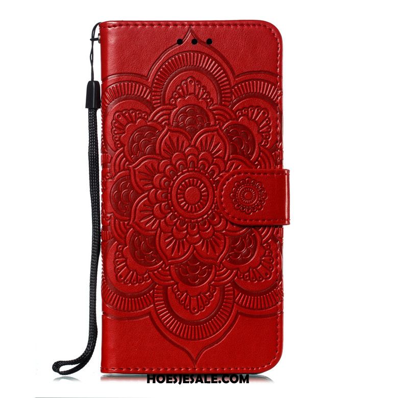 Xiaomi Mi 10 Pro Hoesje Purper Mobiele Telefoon Zacht Leren Etui Folio Winkel