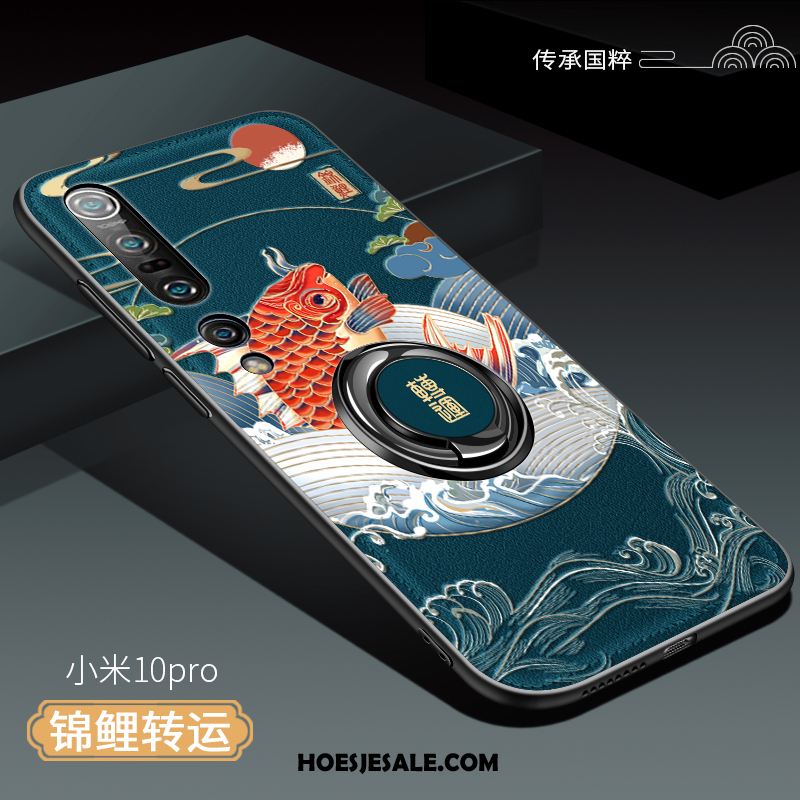 Xiaomi Mi 10 Pro Hoesje Scheppend Anti-fall Ring Ondersteuning Hoes Sale