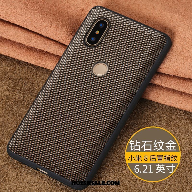 Xiaomi Mi 8 Hoesje Anti-fall Echt Leer Scheppend Hoes All Inclusive Online