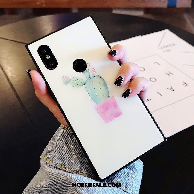 Xiaomi Mi 8 Hoesje Anti-fall Glas Vierkante Mini Mobiele Telefoon Kopen