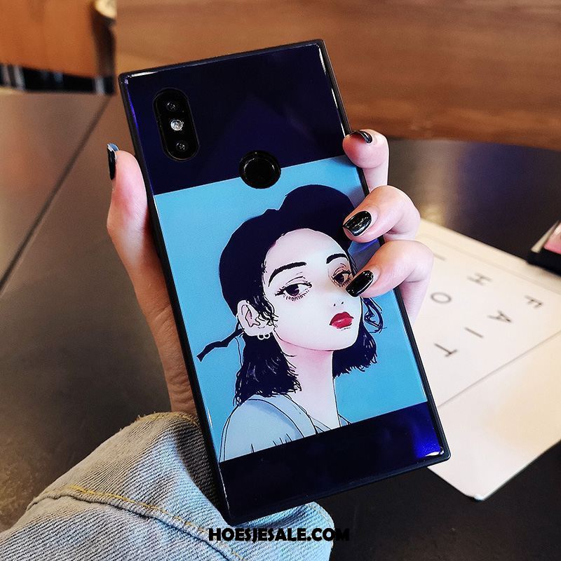 Xiaomi Mi 8 Hoesje Anti-fall Glas Vierkante Mini Mobiele Telefoon Kopen