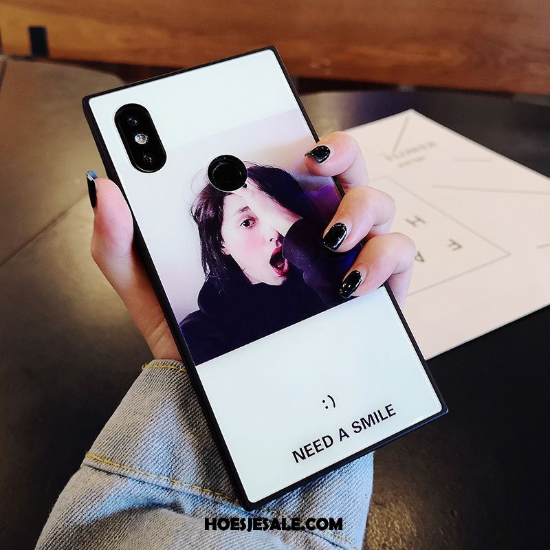 Xiaomi Mi 8 Hoesje Anti-fall Glas Vierkante Mini Mobiele Telefoon Kopen