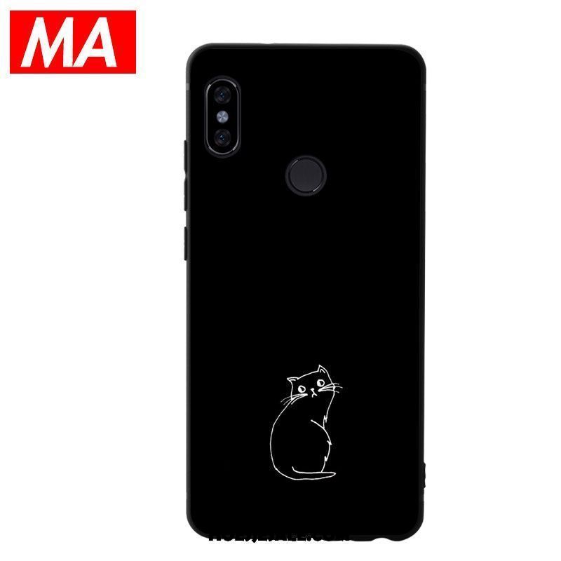 Xiaomi Mi 8 Hoesje Bescherming Doorzichtig Zwart Mini Scheppend Sale