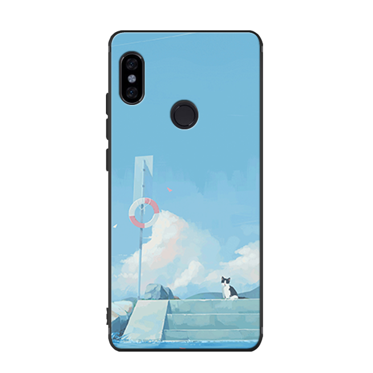 Xiaomi Mi 8 Hoesje Blauw Vers Kat Siliconen Bescherming Winkel