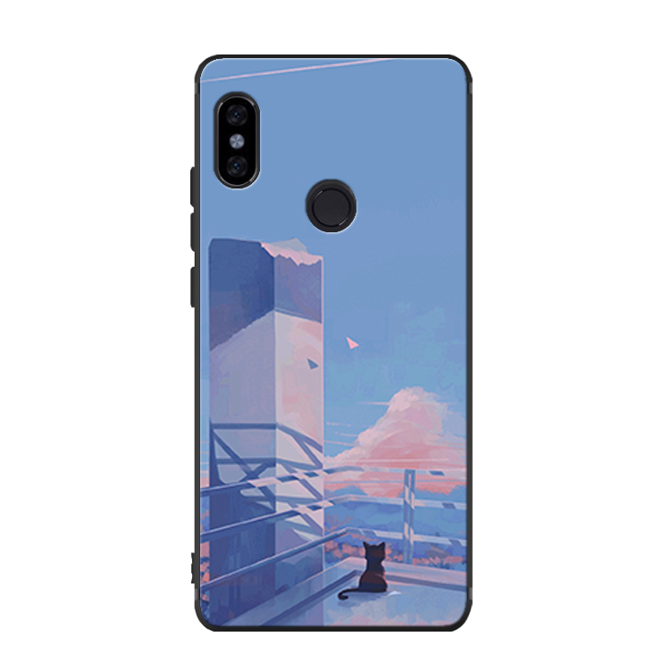 Xiaomi Mi 8 Hoesje Blauw Vers Kat Siliconen Bescherming Winkel