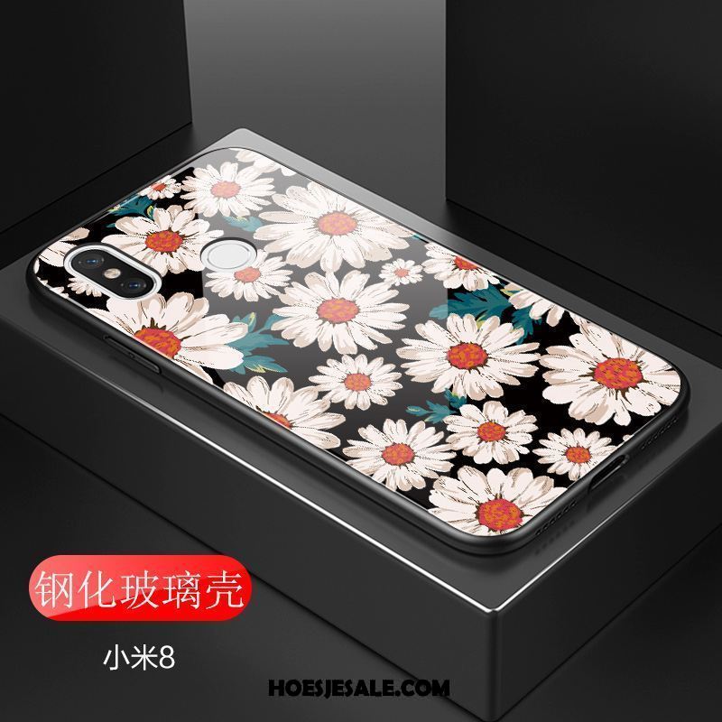 Xiaomi Mi 8 Hoesje Dame Eenvoudige Bloemen Roze Hard Sale