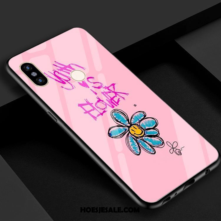 Xiaomi Mi 8 Hoesje Draak Zwart Mini Bloemen Glas Aanbiedingen