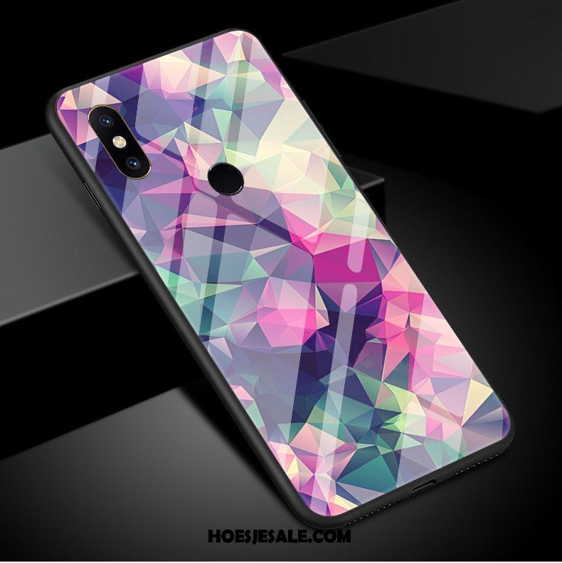 Xiaomi Mi 8 Hoesje Geometrie Spiegel Ruit Patroon Mobiele Telefoon Goedkoop