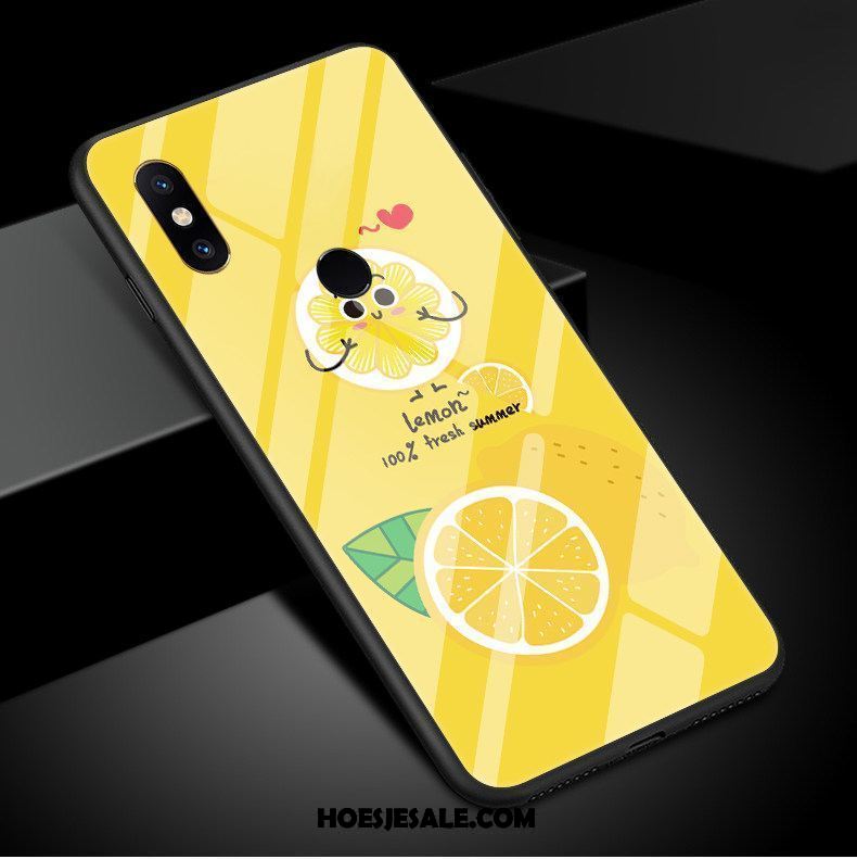 Xiaomi Mi 8 Hoesje Glas Aardbei Fruit Zacht Groen Sale