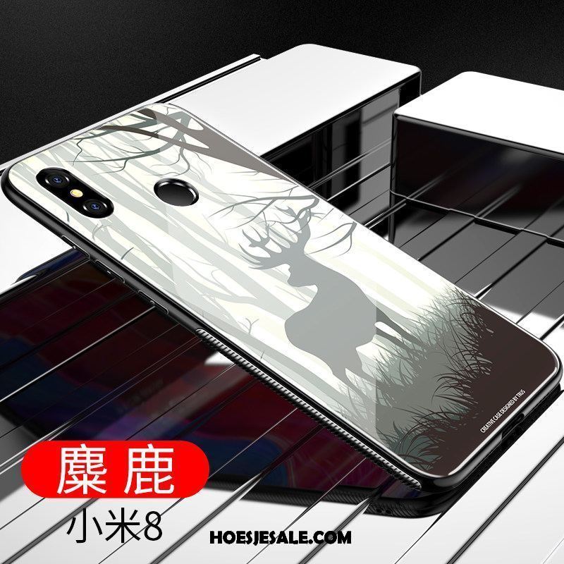 Xiaomi Mi 8 Hoesje Hoes Glas Mobiele Telefoon Zwart Persoonlijk Goedkoop