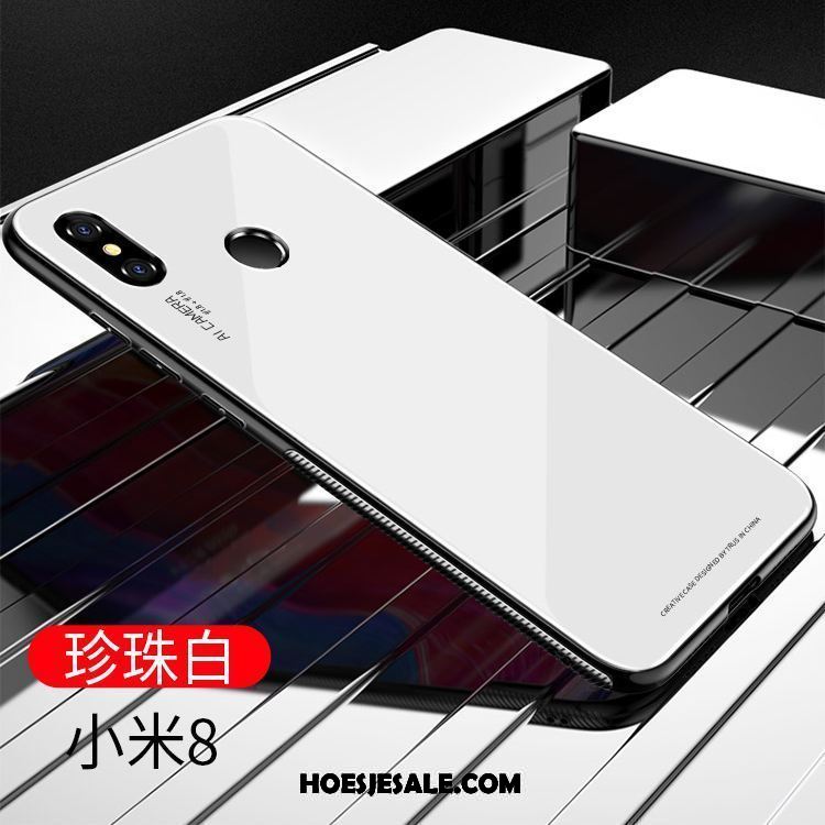 Xiaomi Mi 8 Hoesje Hoes Glas Mobiele Telefoon Zwart Persoonlijk Goedkoop