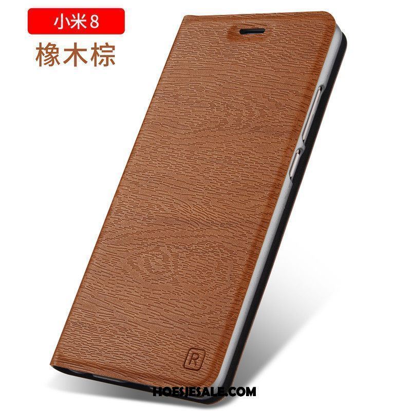 Xiaomi Mi 8 Hoesje Mobiele Telefoon Bescherming Blauw Leren Etui Anti-fall Kopen