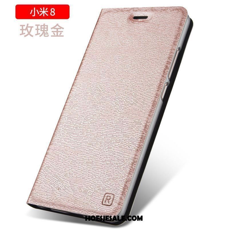 Xiaomi Mi 8 Hoesje Mobiele Telefoon Bescherming Blauw Leren Etui Anti-fall Kopen
