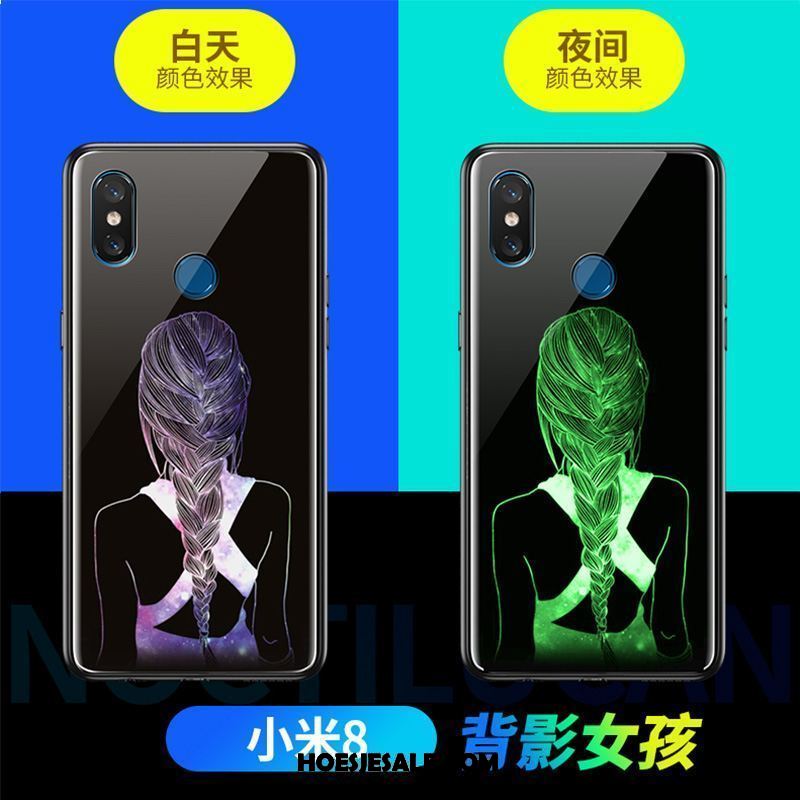 Xiaomi Mi 8 Hoesje Mobiele Telefoon Scheppend Mini Net Red Glas Korting