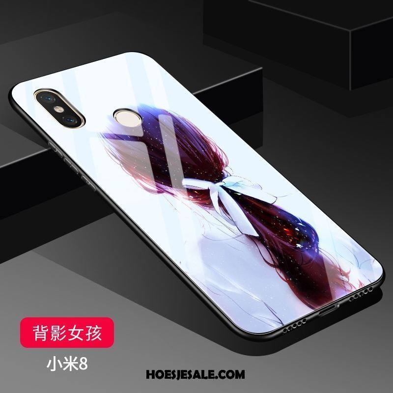 Xiaomi Mi 8 Hoesje Scheppend Anti-fall All Inclusive Blauw Bescherming Winkel