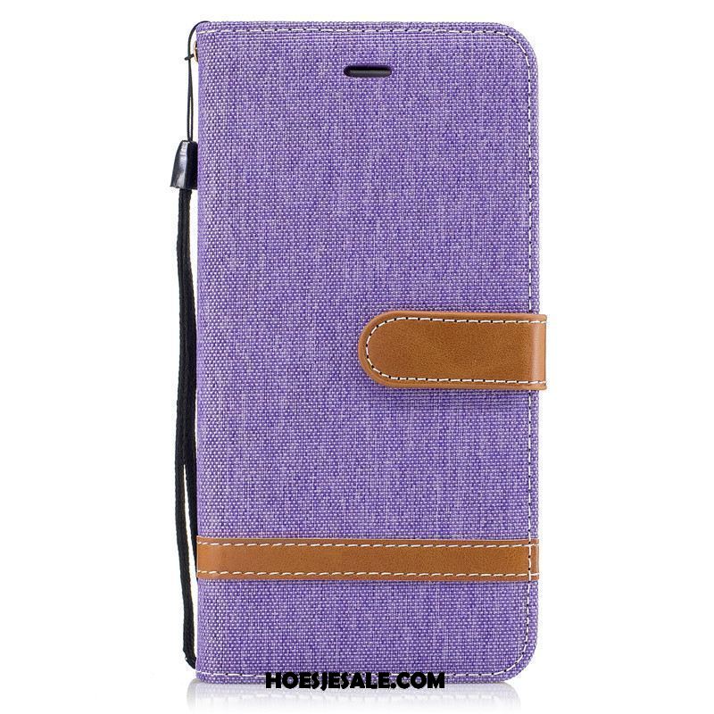 Xiaomi Mi 8 Lite Hoesje All Inclusive Blauw Hanger Leren Etui Anti-fall Online