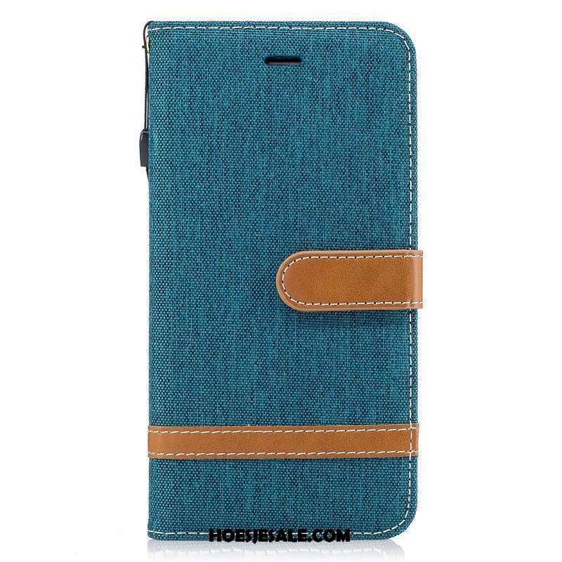 Xiaomi Mi 8 Lite Hoesje All Inclusive Blauw Hanger Leren Etui Anti-fall Online