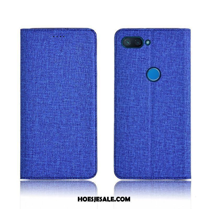 Xiaomi Mi 8 Lite Hoesje Clamshell Blauw Hoes Anti-fall Jeugd Korting