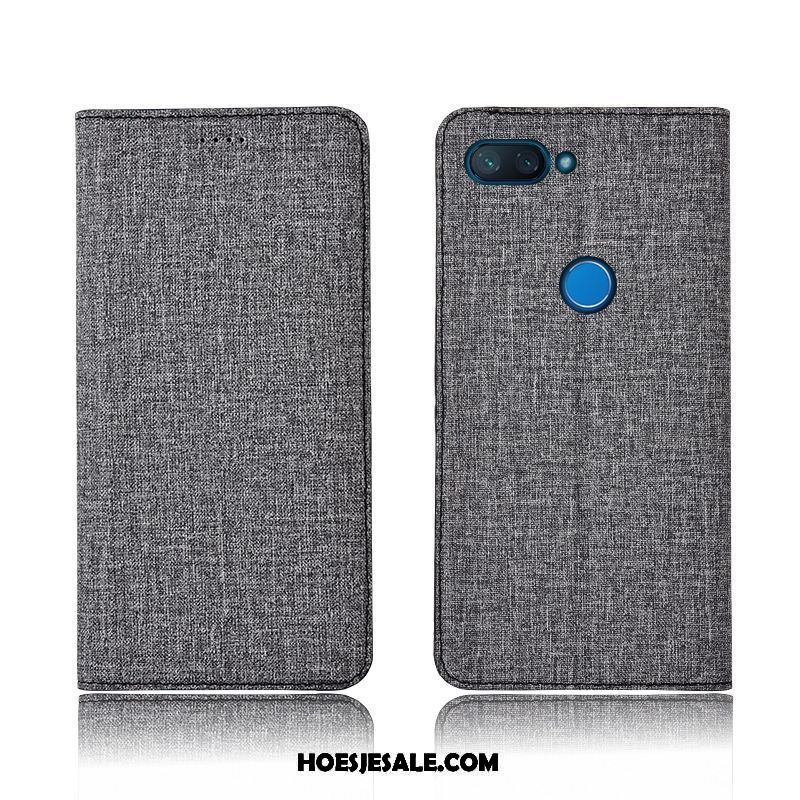 Xiaomi Mi 8 Lite Hoesje Clamshell Blauw Hoes Anti-fall Jeugd Korting