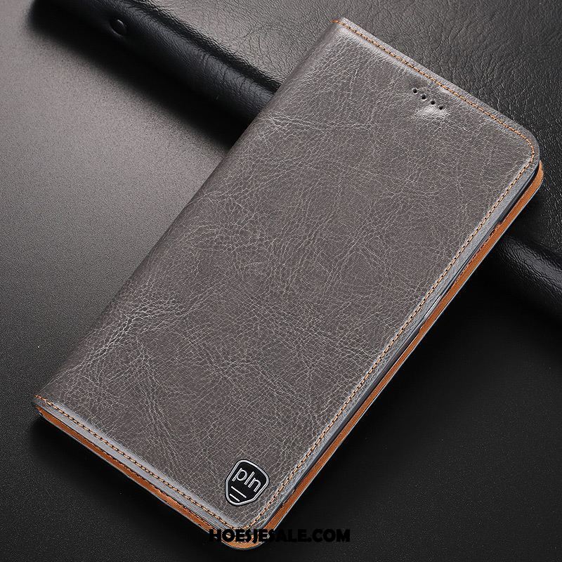 Xiaomi Mi 8 Lite Hoesje Grijs Folio Mobiele Telefoon Patroon Bescherming Winkel