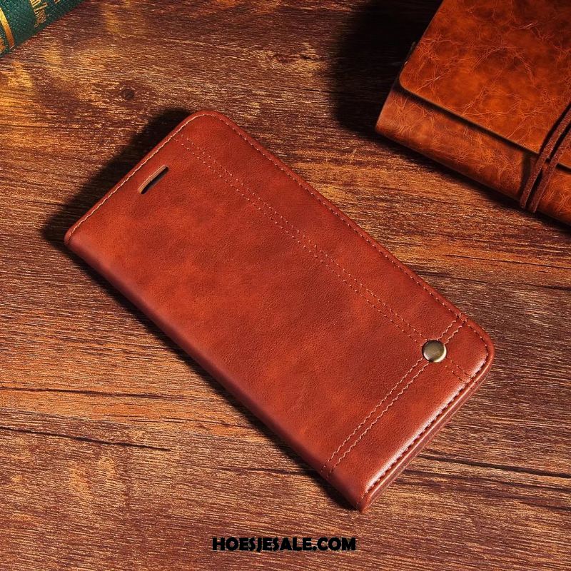 Xiaomi Mi 8 Lite Hoesje Hoes Folio Anti-fall Bescherming Echt Leer Korting