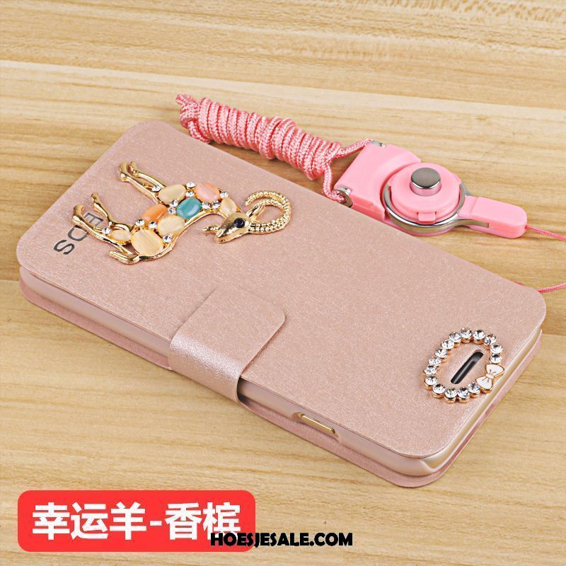 Xiaomi Mi 8 Lite Hoesje Hoes Mini Leren Etui Rood Folio Kopen