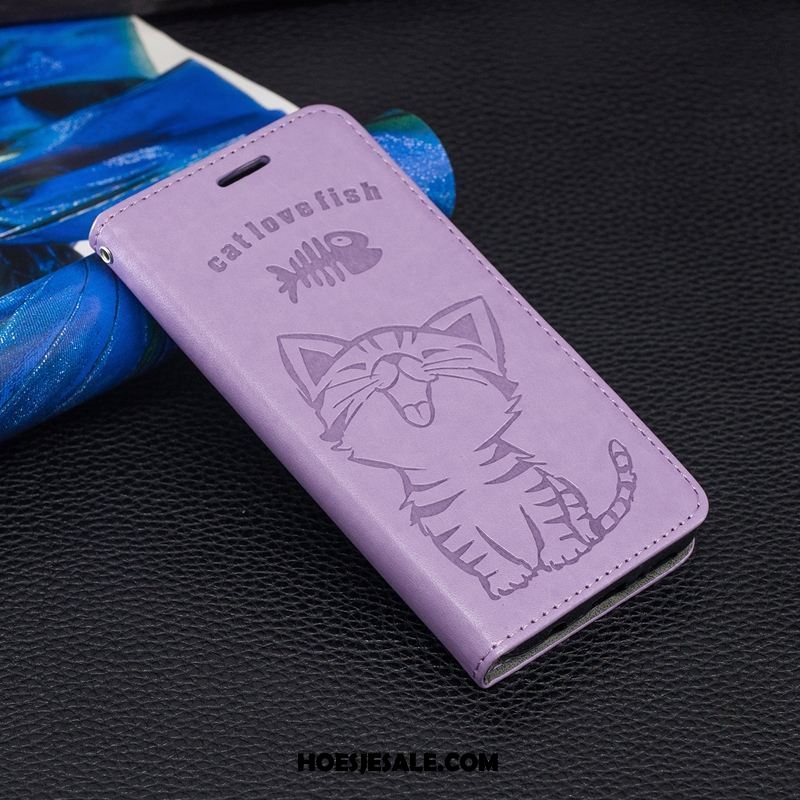 Xiaomi Mi 8 Lite Hoesje Kat Roze Anti-fall Mobiele Telefoon Hanger Kopen