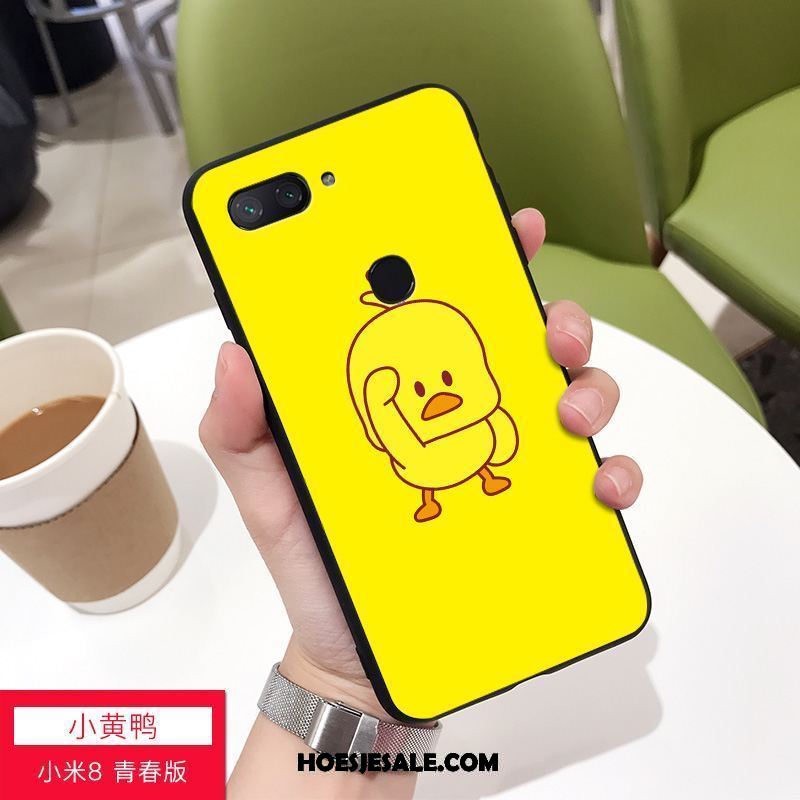 Xiaomi Mi 8 Lite Hoesje Mooie Trendy Merk Wit Jeugd Geel Kopen