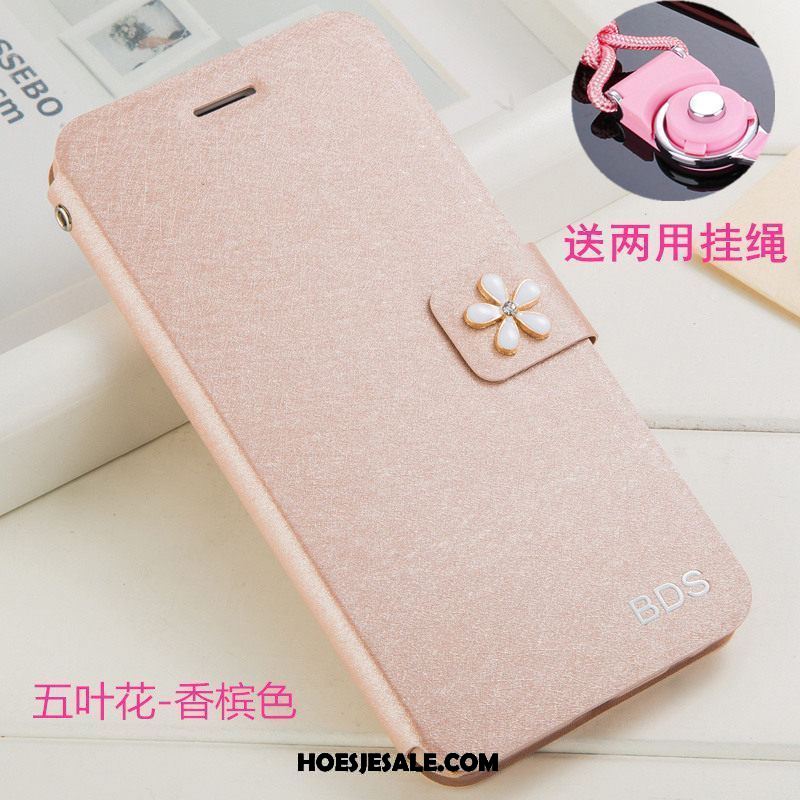 Xiaomi Mi 8 Lite Hoesje Roze Leren Etui Clamshell Bescherming Mini Sale