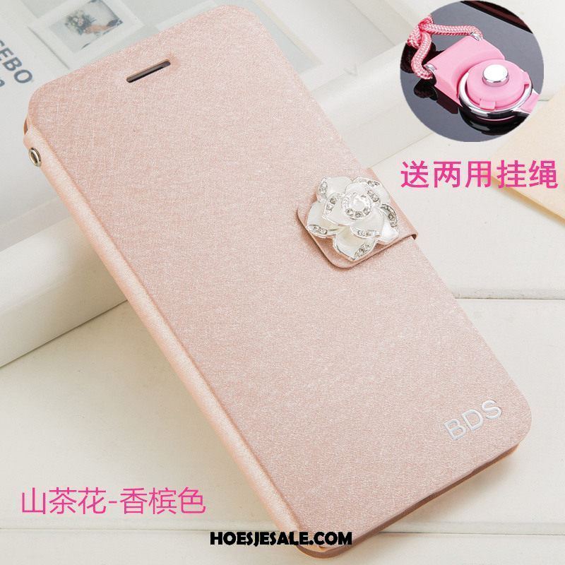 Xiaomi Mi 8 Lite Hoesje Roze Leren Etui Clamshell Bescherming Mini Sale