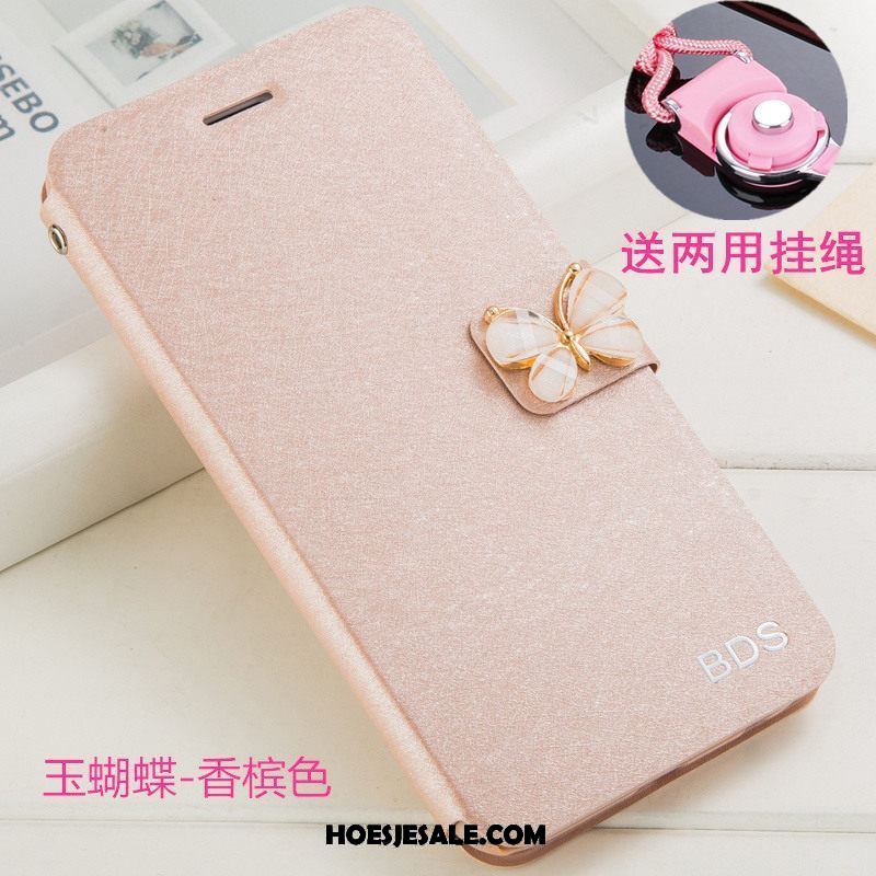 Xiaomi Mi 8 Lite Hoesje Roze Leren Etui Clamshell Bescherming Mini Sale