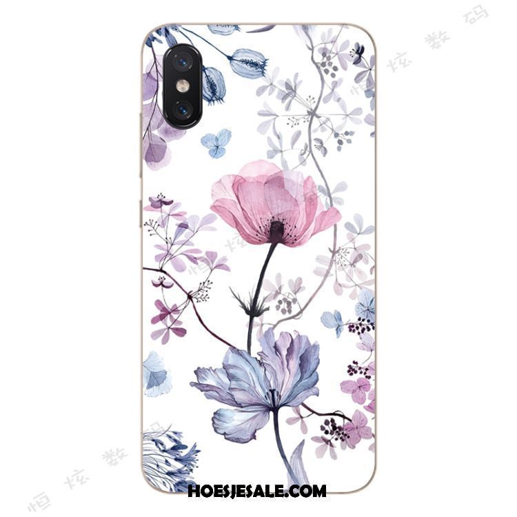 Xiaomi Mi 8 Pro Hoesje All Inclusive Anti-fall Patroon Bloemen Roze Sale