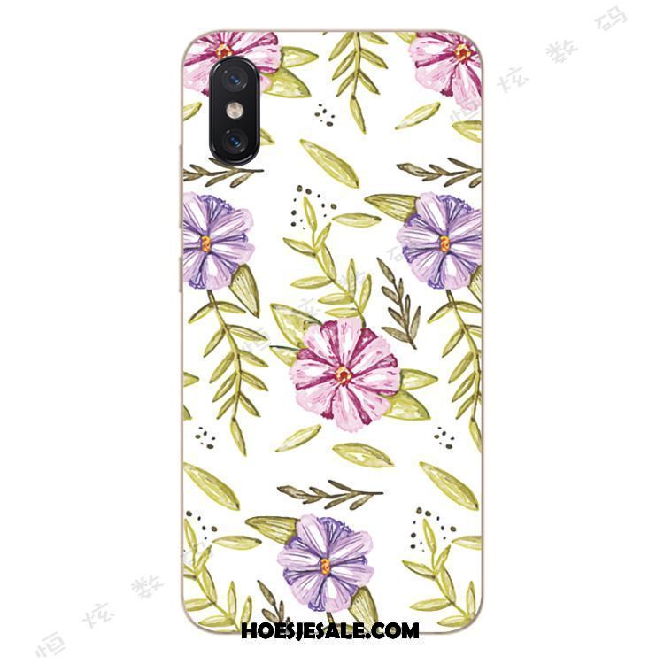 Xiaomi Mi 8 Pro Hoesje All Inclusive Anti-fall Patroon Bloemen Roze Sale