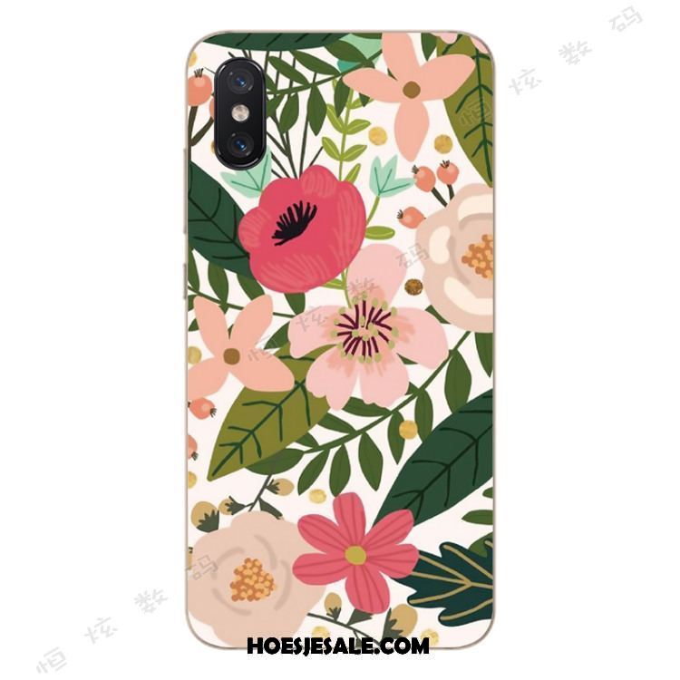 Xiaomi Mi 8 Pro Hoesje All Inclusive Anti-fall Patroon Bloemen Roze Sale