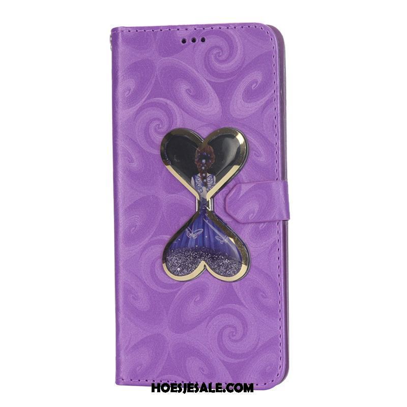 Xiaomi Mi 8 Pro Hoesje All Inclusive Folio Purper Leren Etui Hoes Kopen