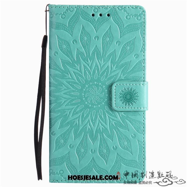 Xiaomi Mi 8 Pro Hoesje Blauw Leren Etui Mobiele Telefoon Folio Bescherming Online